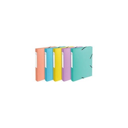 Boite De Classement Dos 40mm PASTEL Assortis