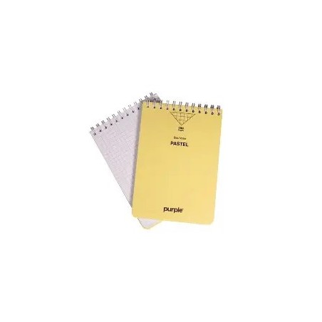 BLOC NOTE WIRO 160PAGES A7 PASTEL-ASSORTIS