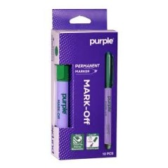 BOITE 10 MARQUEURS PERMANENT MARK-OFF-BLEU P